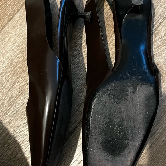 The Row Dark Brown Slingback Heels - Picture 6 of 9